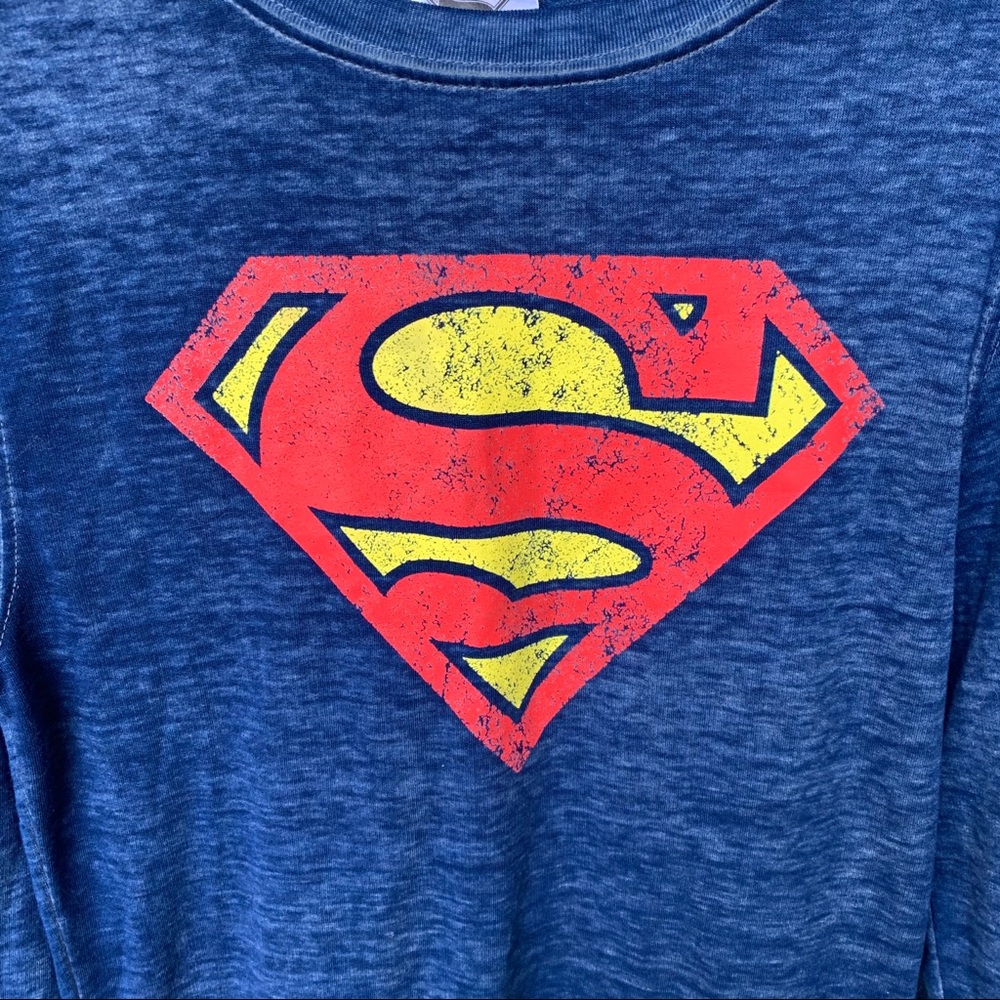 Superman kid light sweatshirt with logo front - Picture 2 of 4